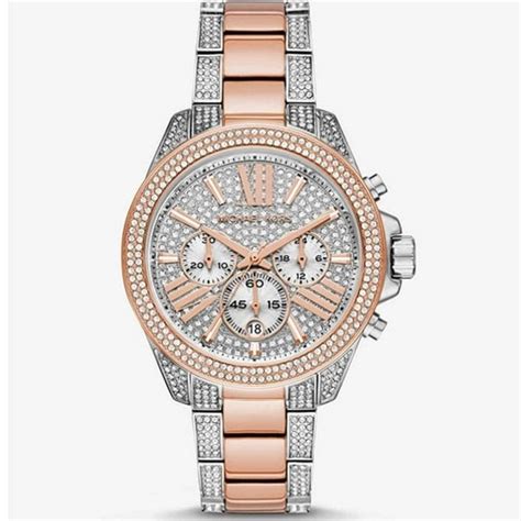 michael kors wren pavé two-tone watch|Wren Pavé Two.